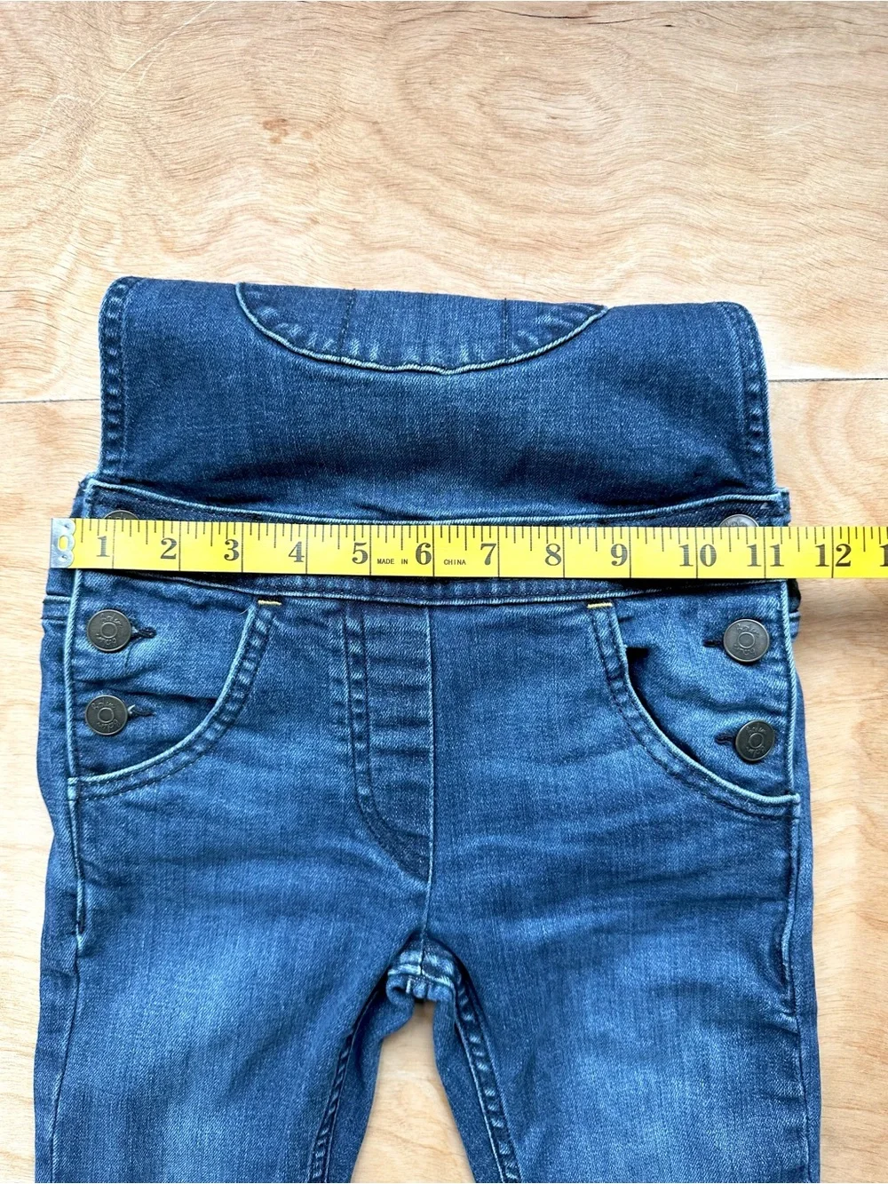 Boden Girls Denim Skinny Overalls Dungarees Size 7-8Y 128 Adjustable Straps